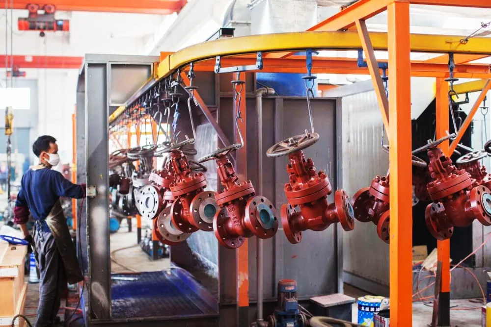 Valve bodies on the overhead coating line