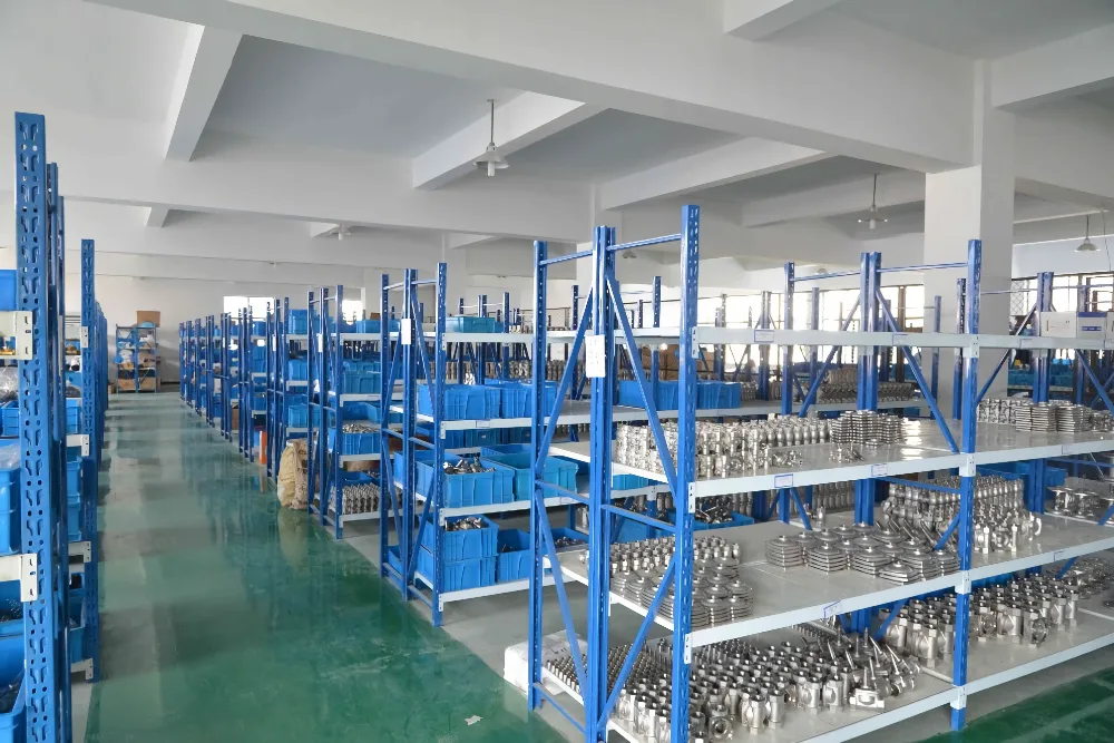 Machined valve parts stored in the DELCO parts warehouse