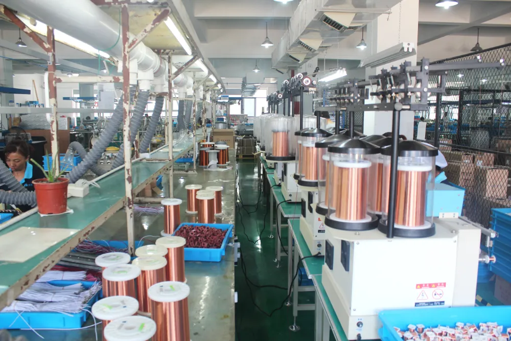 Solenoid coil winding line at DELCO