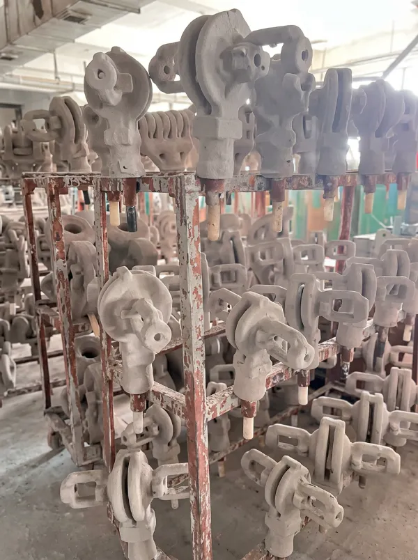 Ceramic-shelled wax pattern trees for investment casting