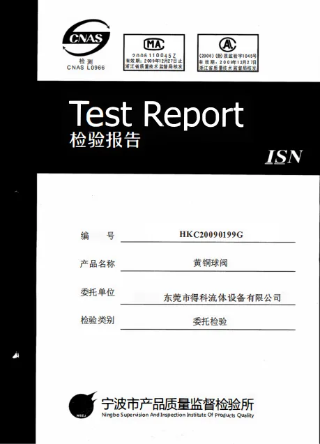 DELCO Material Test Certificates (MTC), first page