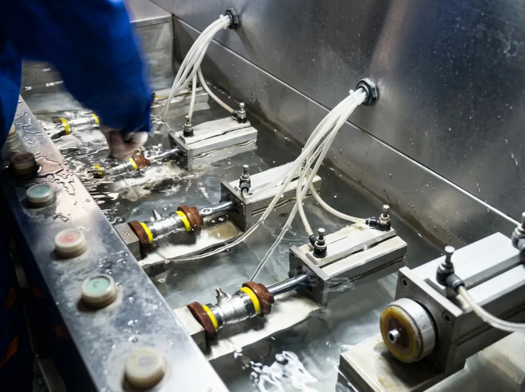 Sealing test of ball valves