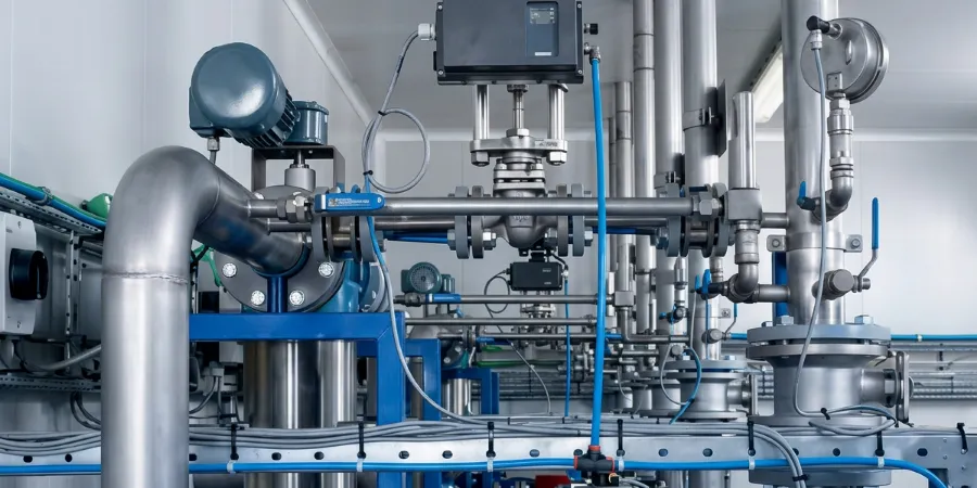 ZJHP pneumatic diaphragm globe control valves in a pharmaceutical sterile water system, Germany