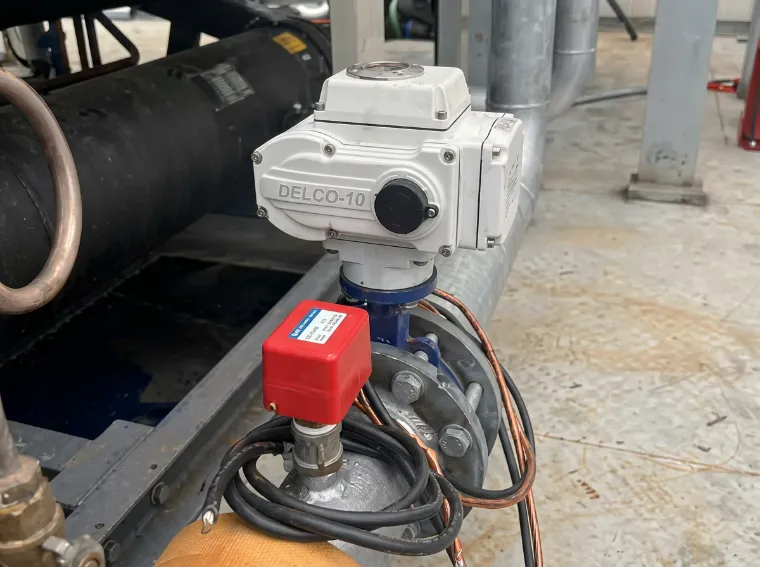DELCO electric butterfly valves in a municipal energy plant, Copenhagen