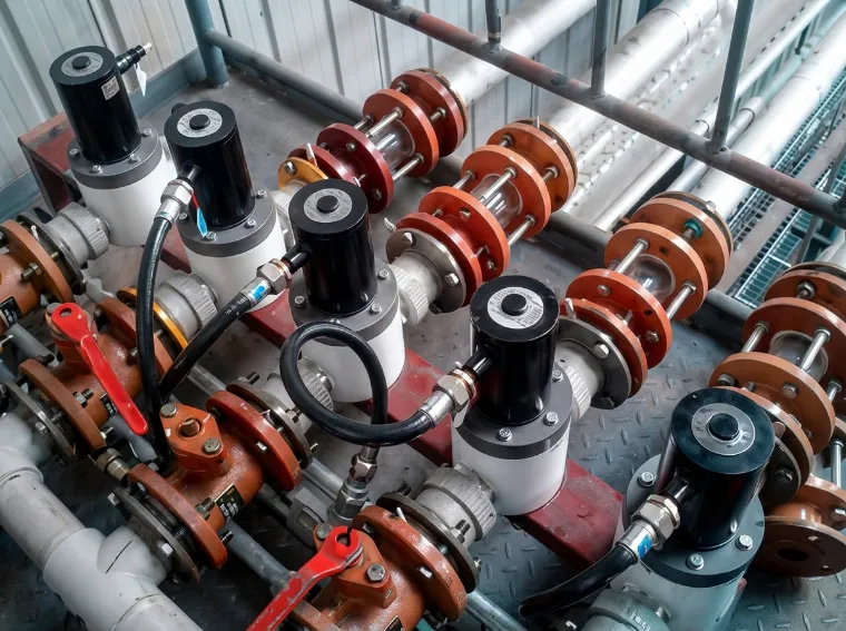 DELCO corrosion-resistant solenoid valves on an offshore produced water system
