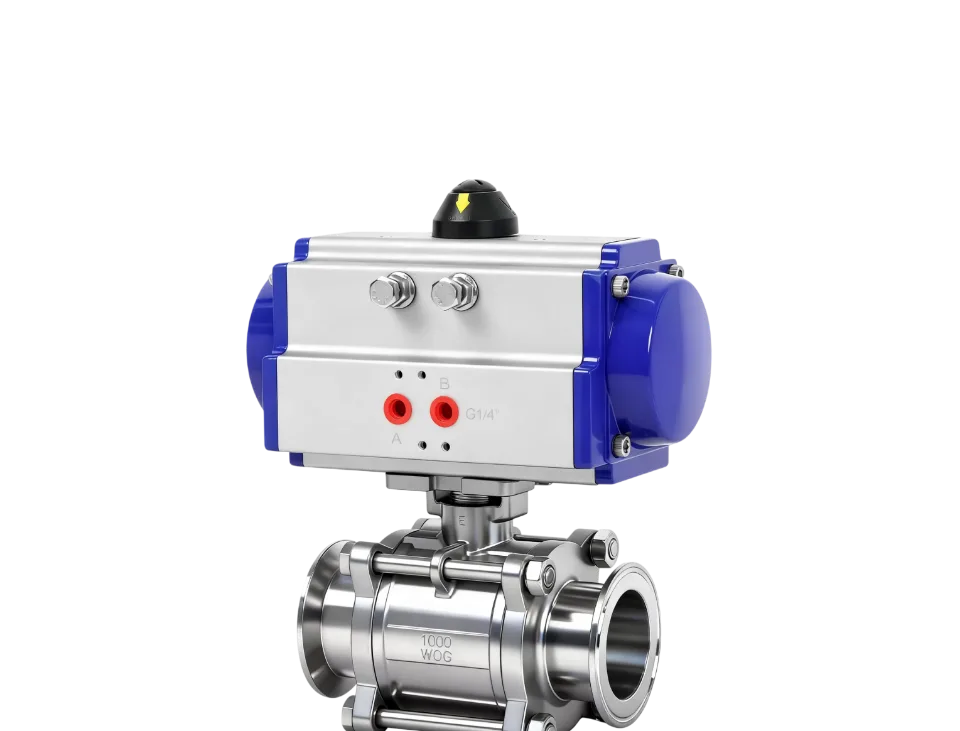 DELCO pneumatic actuated ball valve