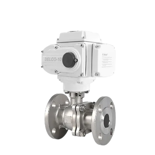 DELCO electric flange ball valve