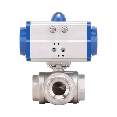 Pneumatic 3-Way Ball Valve