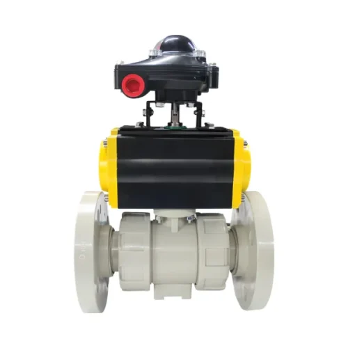 Pneumatic Fluorine Lined Flanged Ball Valve