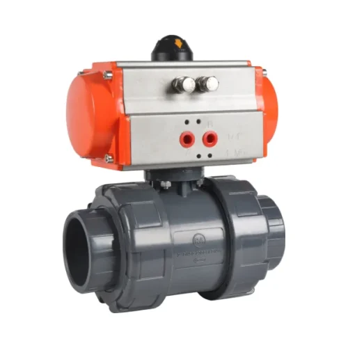 Pneumatic PVC Plastic Ball Valve